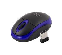 MOUSE WIRELESS ESPERANZA TM116B, Tasti: 3, RF senza fili, forma ergonomica, Collegamento RF Wireless, Scrolling a Rotella, Risoluzione max 1000 dpi, forma ergonomica, Blu, Nero