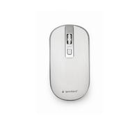 MOUSE WIRELESS GEMBIRD MUSW-4B-06-WS, Collegamento RF Wireless, Scrolling a Rotella, Risoluzione max 1600 dpi, Argento, Bianco
