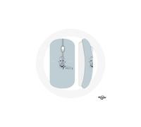 Mouse wireless - Georges St Pierre - GSP - Colore blu - Chiavetta USB wifi inclusa - Compatibile Mac e PC