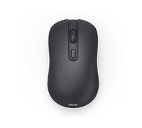 Hama Mouse ottico senza fili 2.4GHz WM-200, Ambidestro, 4 pulsanti, Silenziatore, DPI regolabile (800/1200/1600), Modalità Auto Standby, Ricevitore Nano USB, Pattini Polimero, Plug&Play, Nero