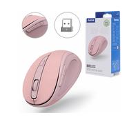 Hama Mouse ottico WM-400, 6 pulsanti, silenzioso, con filo, rosa