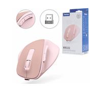 Hama Mouse Ottico SS Filo 6 Pulsanti WM-500, Silenzioso, Rosa