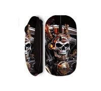 Mouse wireless - Harley Davidson - Testa di morto - Ergonomico - Meccanico - Nero