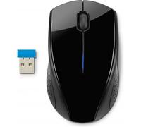 HP Mouse wireless 220 – sensore ottico 1300 DPI, LED blu, 3 pulsanti, ricevitore nano – Nero