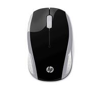 MOUSE WIRELESS HP Wireless 200, Collegamento RF Wireless, Scrolling a Rotella, Risoluzione max 1000 dpi, Nero, Argento