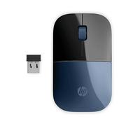 MOUSE WIRELESS HP Z3700 Blue Wireless, Collegamento RF Wireless, Ingresso: Otticamente a diodi laser, Scrolling a Rotella, Risoluzione max 1200 dpi, Nero, Blu