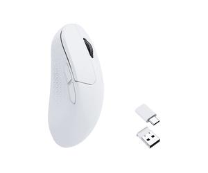 MOUSE WIRELESS KEYCHRON M3 Mini, Collegamento Cablato, Senza fili, Bluetooth, Scrolling a Rotella, Risoluzione max 26000 dpi, forma ergonomica, Bianco