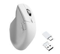 Mouse Wireless Keychron M6 Completamente Silenzioso con Micro Switch, Sensore PixArt 3950 8K/Sensore PixArt 3311 1K, Frequenza di Aggiornamento 1K, Doppia Modalità di Scorrimento