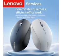Mouse wireless Lenovo, mouse silenzioso per ufficio aziendale, design ergonomico, compatibile con più piattaforme, connessione 2,4 g, alimentato da batteria a secco da 1,5 V, il prodotto non include