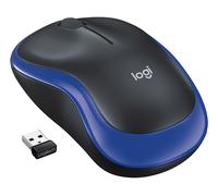 MOUSE WIRELESS LOGITECH M185, Collegamento RF Wireless, Ingresso: Otticamente a mezzo LED, Scrolling a Rotella, Risoluzione max 1000 dpi, Nero, Blu