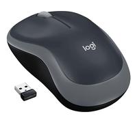 Logitech M185 Mouse Wireless, 2,4 GHz con Mini Ricevitore USB, Durata Batteria di 12 Mesi, Tracciamento Ottico 1000 DPI, Ambidestro, Compatibile con PC, Mac, Laptop - Grigio