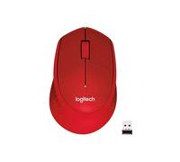 MOUSE WIRELESS LOGITECH M330 Silent Plus, Collegamento RF Wireless, Ingresso: Optomeccanico (mouse a sfera), Scrolling a Rotella, Risoluzione max 1000 dpi, Rosso