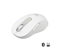 MOUSE WIRELESS LOGITECH Signature M650, Collegamento Bluetooth, Ingresso: Otticamente a diodi laser, Scrolling a Rotella, Risoluzione max 2000 dpi, forma ergonomica, Bianco