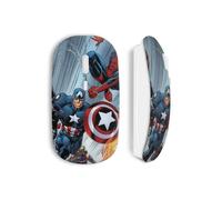 Mouse Wireless - MANIACASE - Capitano America Guerra Civile - Chiavetta USB WiFi - Compatibile Mac e PC - Blu