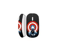 Mouse Wireless - MANIACASE - Captain America - Bianco - USB Wifi - Compatibile con Mac e PC