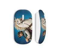 Mouse Wireless - MANIACASE - Fynn Raiponce - Chiavetta USB wifi inclusa - Compatibile Mac e PC - Colore Blu