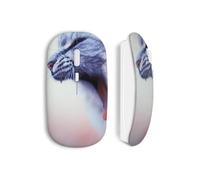 Mouse wireless - MANIACASE - Gatto carino - Colore bianco - Chiave USB wifi inclusa - Compatibile Mac e PC
