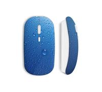 Mouse wireless - MANIACASE - Gocce d'acqua - USB wifi - Compatibile con Mac e PC - Colore Blu