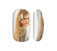 Mouse Wireless - MANIACASE - Hilary Duff - Bianco - Chiavetta USB Wi-Fi inclusa - Compatibile con Mac e PC