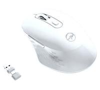 Mobility Lab - Omega - Mouse senza fili Bluetooth - Ergonomico, Ricevitore USB e USB-C, Clic Silenziosi, DPI regolabili, Compatibile con MacOS e Windows - Bianco