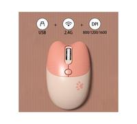 Mouse wireless Mofii Cute Cat 2.4G, ricevitore USB Plug and Play, 3 DPI regolabili, compatibile con laptop, PC, computer