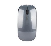 Mouse wireless, mouse per laptop con luce respiratoria a LED da viaggio per l'ufficio per la casa(grigio)