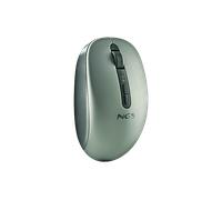 MOUSE WIRELESS NGS FOG DUAL GREEN, ambidestro, silenzioso, Collegamento Bluetooth 5.2 e 2,4 GHz, Scrolling a Rotella di scorrimento, Risoluzione max 1600 dpi, forma ergonomica, Verde