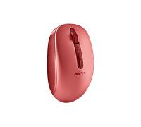 MOUSE WIRELESS NGS FOG DUAL RED ambidestro, Collegamento Bluetooth 5.2 e 2,4 GHz, Scrolling a Rotella di scorrimento, Risoluzione max 1600 dpi, forma ergonomica, Rosso
