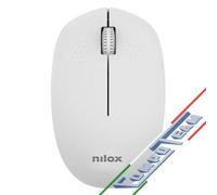 Mouse Wireless Nilox Bianco 1000 DPI NXMOWI4013 con Nanoricevitore USB