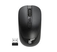 Mouse wireless ottico Defender WAVE MM-995, senza clic, silenzioso, 1600 dpi, nero