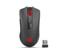 Mouse wireless ottico Redragon M652 2.4G con ricevitore USB, mouse portatili da gioco e da ufficio, Black