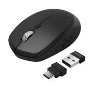 Mouse wireless per computer Macbook Adattatori USB-C USB Akashi Nero