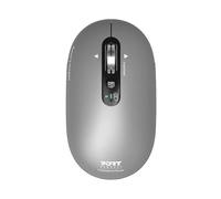 Port Designs Mouse wireless 2.4 GHz Bluetooth ricaricabile USB-A/USB-C Pure Mac