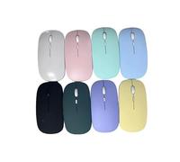 Mouse wireless ricaricabile, mouse 2.4G e Bluetooth per laptop Mouse sottile silenzioso Design ergonomico per iPad Computer Laptop Tablet Telefono Mouse da gioco per ufficio (black)