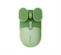 Mouse wireless ricaricabile tramite USB con intelligenza artificiale, silenzioso, 2,4 GHz/Bluetooth, controllo vocale AI per computer/ufficio, verde