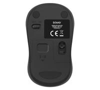 Mouse wireless Savio 1000 DPI Bluetooth USB compatto nero con ricevitore incluso