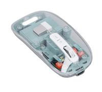 Mouse Wireless, Scrotola in Metallo Silenziosa MODUE CONTRO 3 MODI BT1 BT2 2,4 GHz (GREEN)