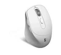 MOUSE WIRELESS SUBBLIM RATON OPTICO DUAL COMFORT ERGO DUAL BATERIA BLANCO, Collegamento Bluetooth + USB Type-A, Scrolling a Rotella, Risoluzione max 2400 dpi, forma ergonomica, Nero