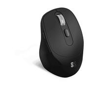 MOUSE WIRELESS SUBBLIM RATON OPTICO DUAL COMFORT ERGO DUAL BATERIA, Collegamento Bluetooth + USB Type-A, Scrolling a Rotella, Risoluzione max 2400 dpi, forma ergonomica, Nero