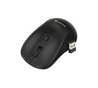 MOUSE WIRELESS SWISSTEN 59107310, Collegamento x1 USB-C, forma ergonomica, Nero