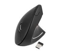 MOUSE WIRELESS TOOQ TQMWG-1104-B, Collegamento Cablato, Senza fili, Scrolling a Rotella, Risoluzione max 3200 dpi, forma ergonomica, Nero