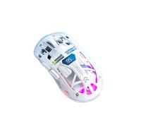 Mouse Wireless Trasparente con Schermo Digitale, 2.4G RGB 4000DPI Regolazione A 5 Livelli, Tasti Bassi, Mouse da Gioco , A