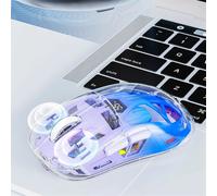 Mouse wireless trasparente con schermo digitale, tasti bassi, B