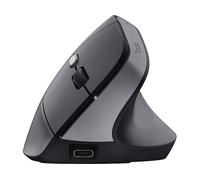 MOUSE WIRELESS TRUST BAYO II ERGO WRL MOUSE, Collegamento Wireless, Ingresso: Otticamente a diodi laser, Scrolling 2 direzioni, Risoluzione max 2400 dpi, forma ergonomica, Black