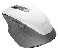 MOUSE WIRELESS TRUST Ozaa, Collegamento RF Wireless, Scrolling a Rotella, Risoluzione max 2400 dpi, Bianco