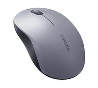 MOUSE WIRELESS UGREEN M331, Tasti: 6, Bluetooth 5.4, 2.4 GHz, Collegamento Bluetooth 5.4, ricevitore USB 2.4 GHz, Scrolling a Rotella di scorrimento, forma ergonomica, Grigio, Nero