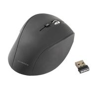 Mouse Wireless USB 1600 dpi, clic silenzioso, 5 pulsanti