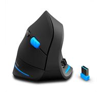 Mouse wireless verticale ZELOTES Master Office, mouse verticale da polso con 2400 DPI, mouse verticale
