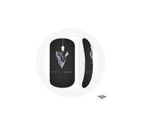 Mouse Wireless Vikings Series Season 6 logo V Sword Gray Black Background
