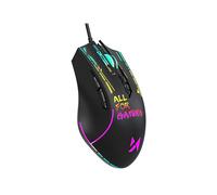 MOUSE WOZINSKY WMGK-7200 RGB, Collegamento Cablato, USB tipo A, Ingresso: Otticamente a mezzo LED, Scrolling a Rotella, Risoluzione max 7200 dpi, forma ergonomica, Nero